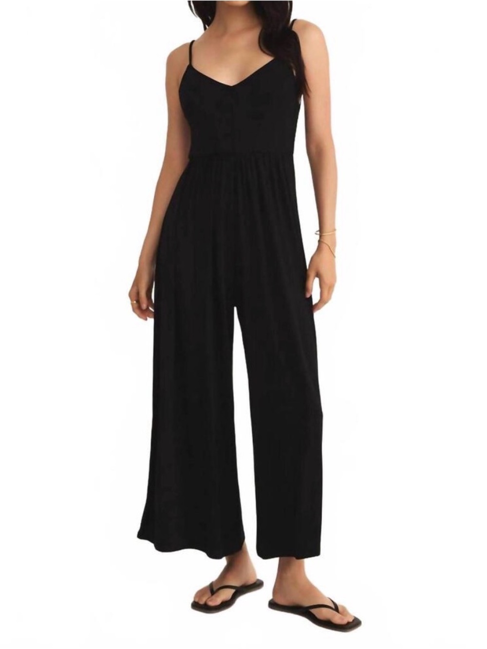 Z Supply Black Roz Wide-Leg Jumpsuit